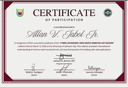Webinar Certificate 3